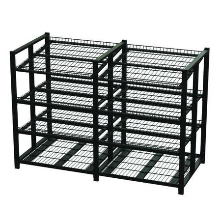 TECHNIBILT SHELVING SYSTEMS Starter Unit, 4 Shelv, Blk Fnsh, 36x36x78 BCR367S